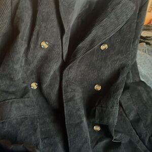 NWOT! Long sleeve Black Corduroy open front Super-soft Blazer!